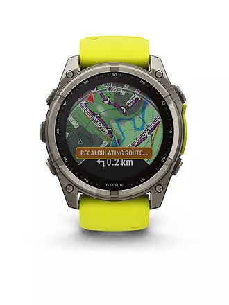 GARMIN | Montre intelligente GPS multisports Fenix 8 Solar Sapphire 51 mm | orange